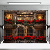 Lofaris Bloom Sparke Retro Castle Festive Christmas Backdrop